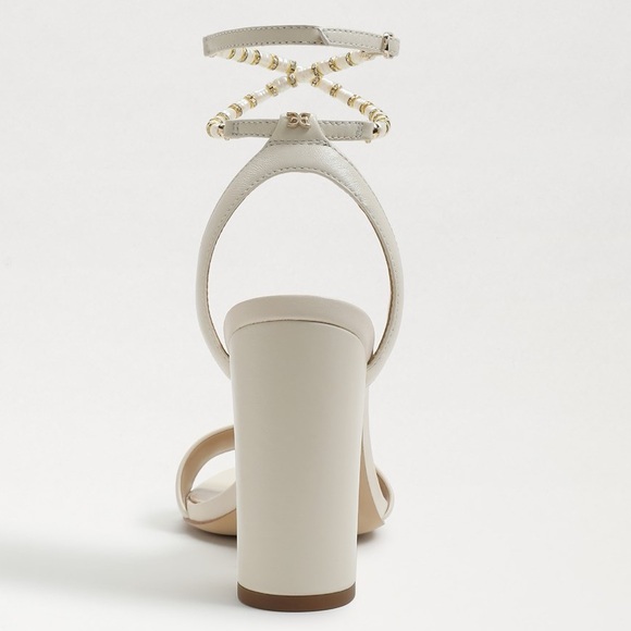 ⭐️NWT Sam Edelman Yanelli Ivory Leather Block Heels - Picture 8 of 10